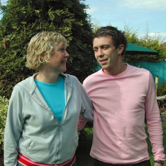 Nicky Potts and her son, Ben.